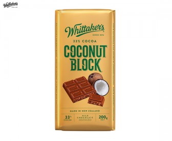 Whittaker's 惠特克 椰子牛奶巧克力 200克(33%可可) Whittaker's 惠特克 椰子牛奶巧克力 200克(33%可可)